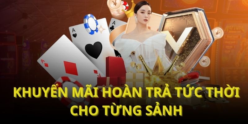 Khuyến mãi hoàn trả tức thời tại New88 cho từng sảnh